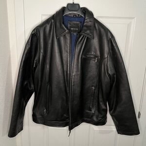 Jones New York Black Leather Jacket Men’s Size L